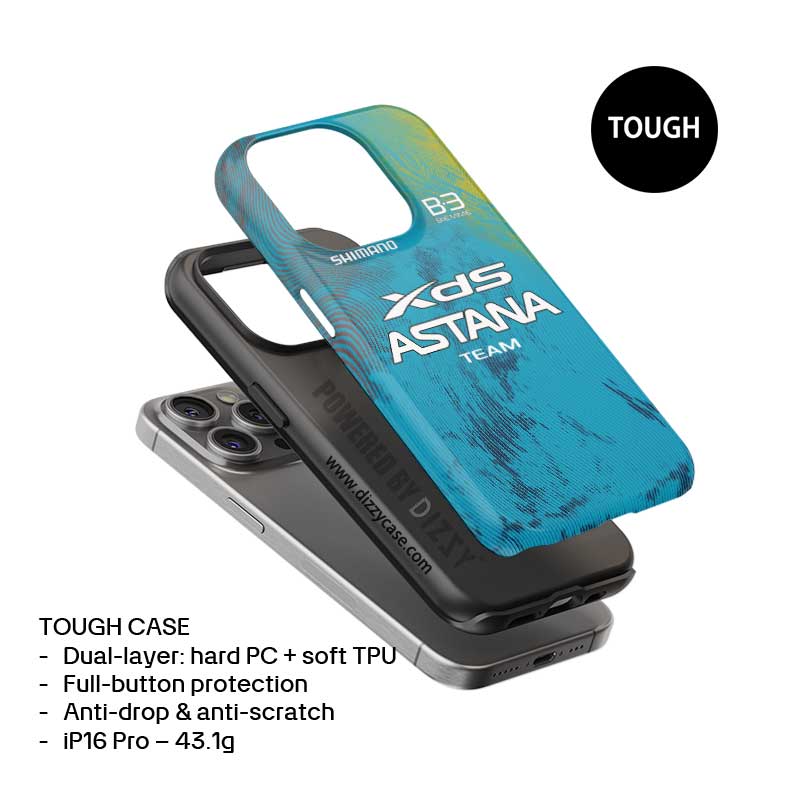 Coque de téléphone Tadej Pogacar 2024 Dual Triumph jaune et rose en jersey par DIZZY