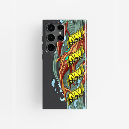 Funda para teléfono DIZZY Neon Revolution AK-47: vitalidad desatada