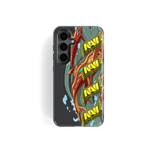 Funda para teléfono DIZZY Neon Revolution AK-47: vitalidad desatada