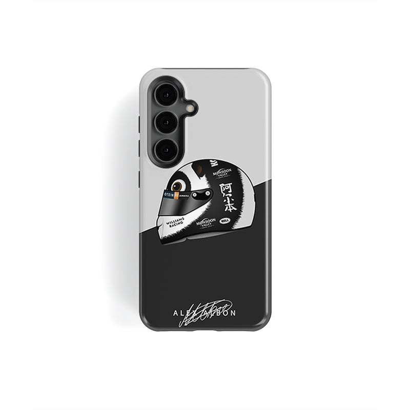 Coque de téléphone Alex Albon China Casque Panda-monium 2024 par DIZZY