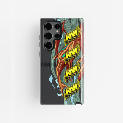 Funda para teléfono DIZZY Neon Revolution AK-47: vitalidad desatada