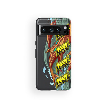 CS / CS2 Google Phone Case - AK-47 | Aquamarine Revenge with 4x Natus Vincere Katowice 2015 Stickers by DIZZY CASE