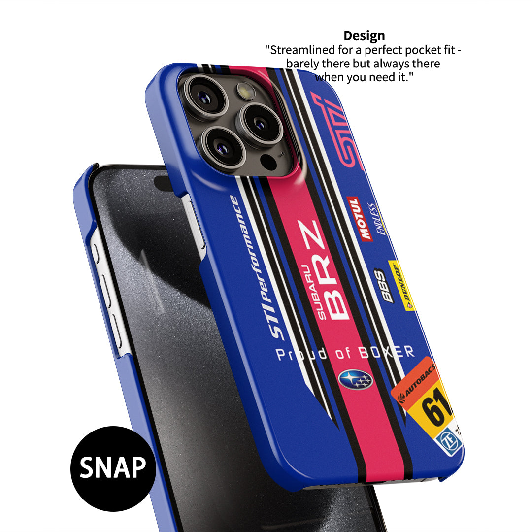 SUPER GT Subaru BRZ GT300 Livery Phone Case: Bold Racing Style & Protection