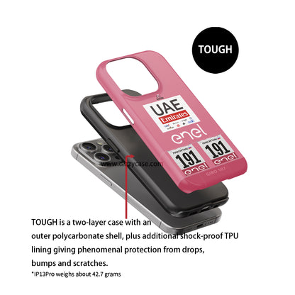 Tadej Pogacar 2024 Giro d'Italia Pink Jersey Samsung Phone Case by DIZZY