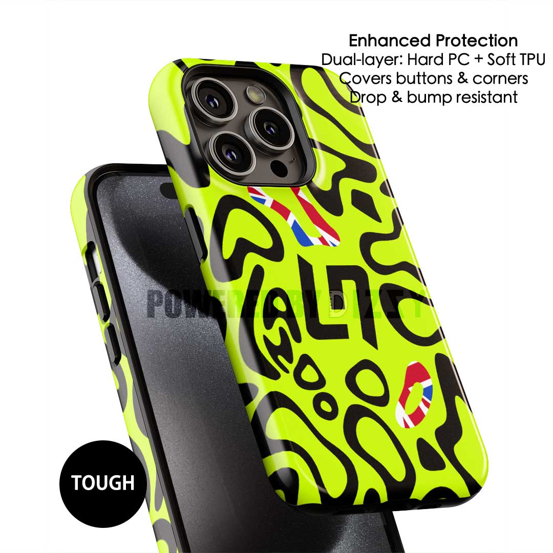 Funda para teléfono Tadej Pogacar 2024 Dual Triumph en jersey amarillo y rosa de DIZZY
