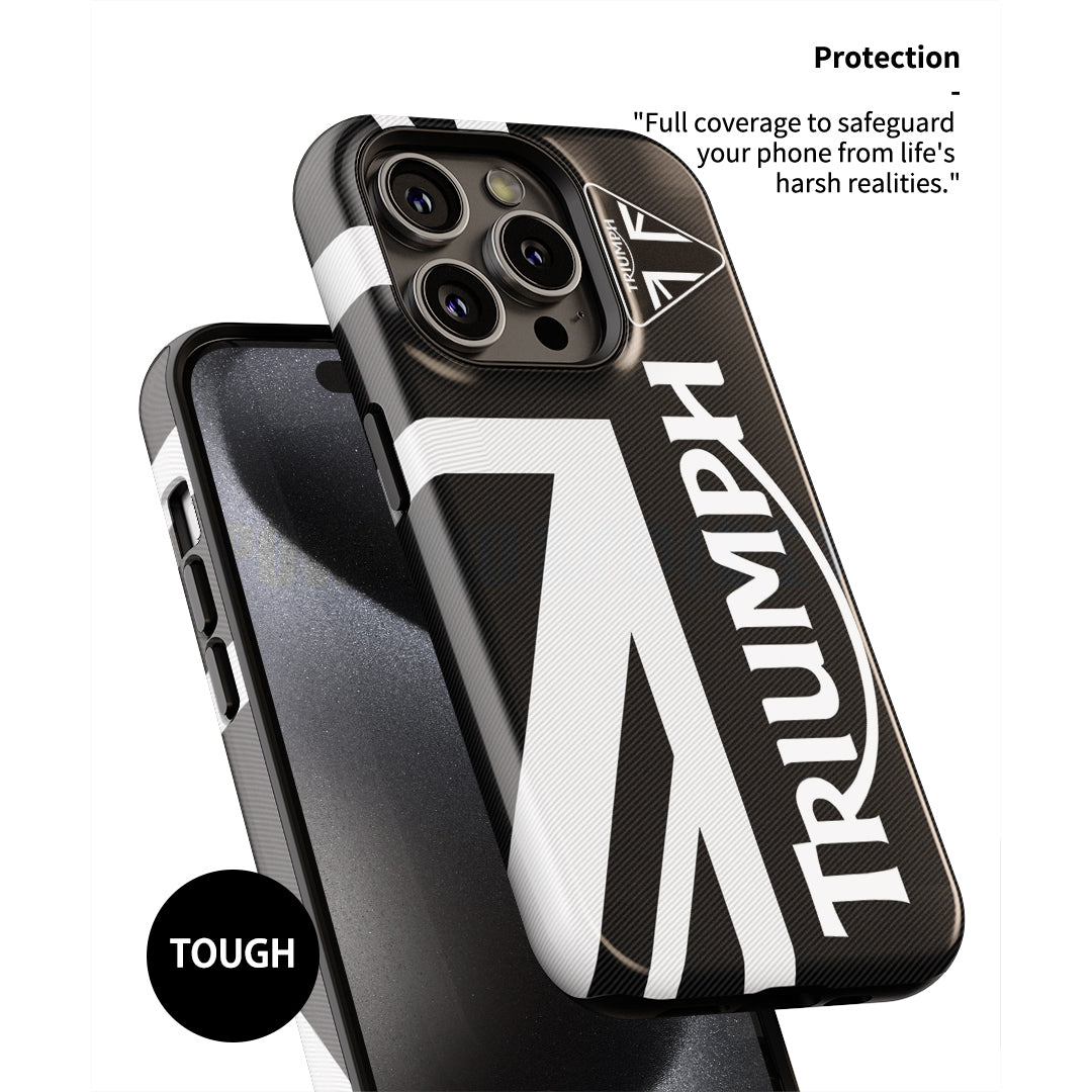 Ride with Style: Triumph Moto Livery Phone Case