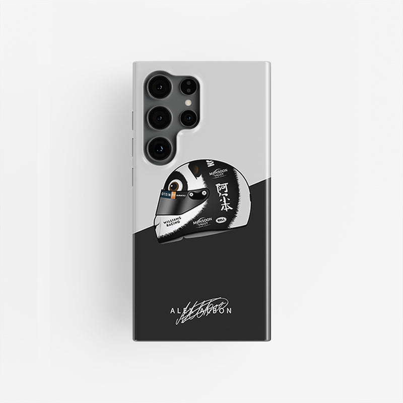 Alex Albon China Helmet Panda-monium 2024 Phone Case by DIZZY