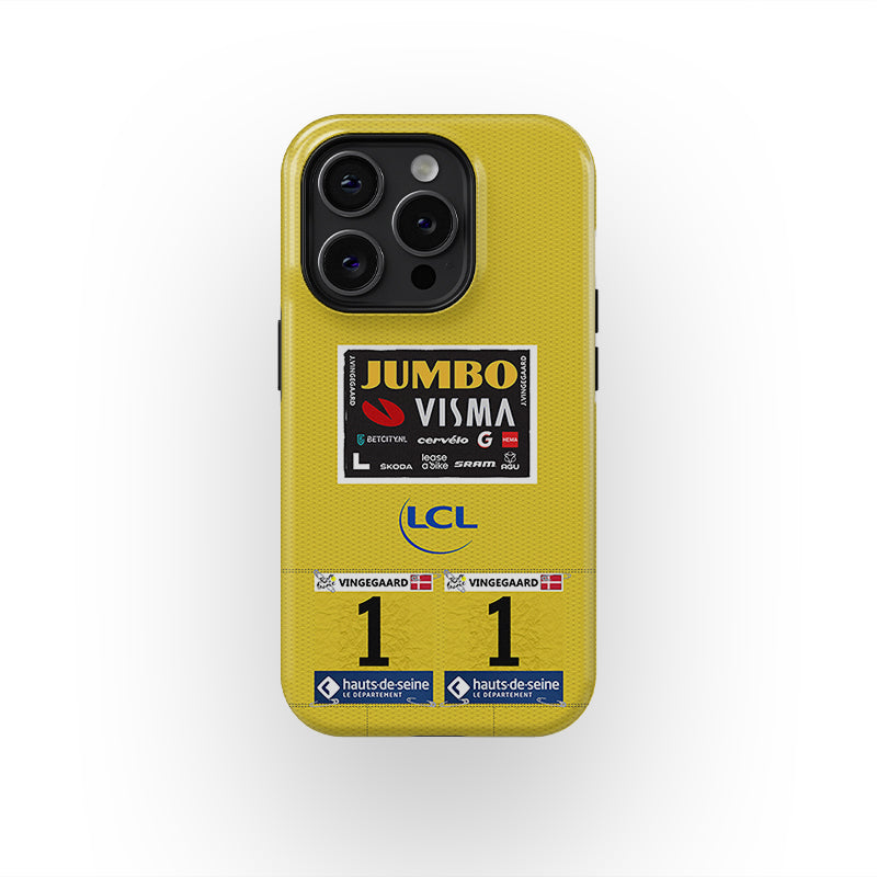 Jonas Vingegaard Tour de France 2023 Maillot Jaune Coque Téléphone