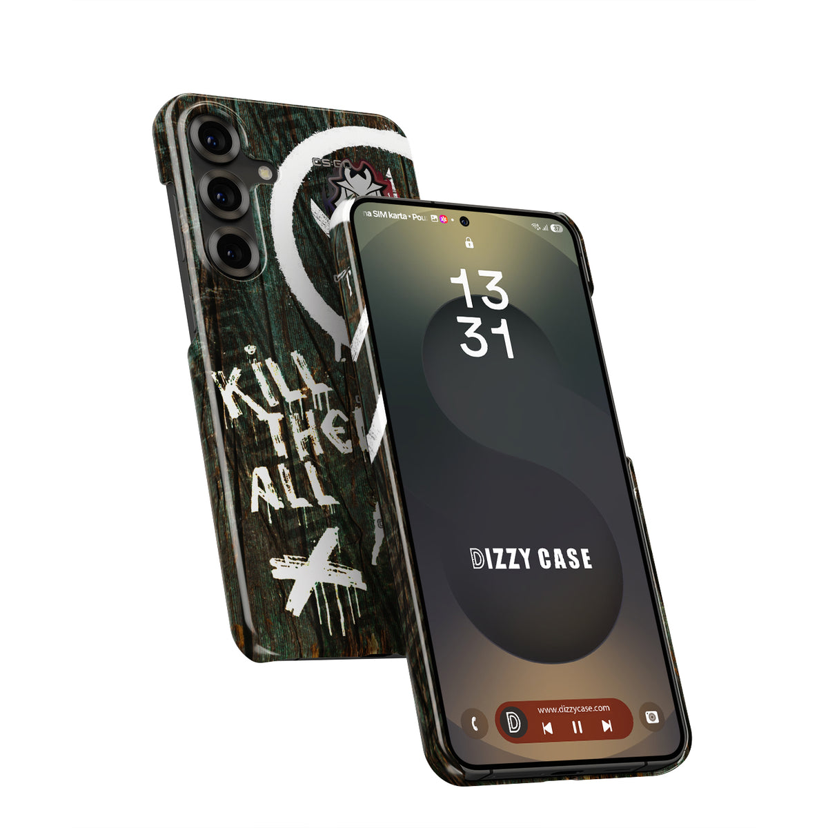 CS2 CSGO Phone Case - AK-47 Wasteland Rebel Skin with G2 Esports RMR 2020 Stickers - Samsung Models
