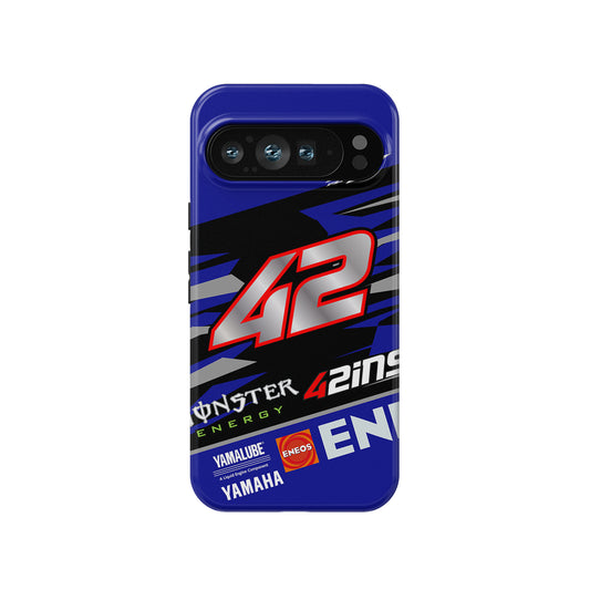 Ride with Alex Rins: Yamaha MotoGP 2024 #AR42 Livery Phone Case