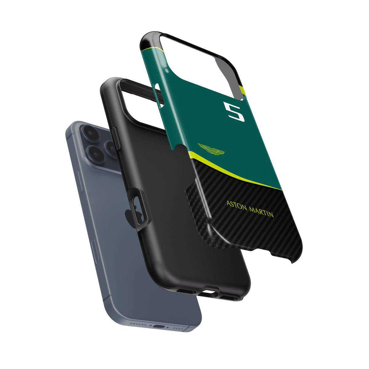 Aston Martin AMR22 Sebastian Vettel Livery Formula 1 racing iPhone case view 6