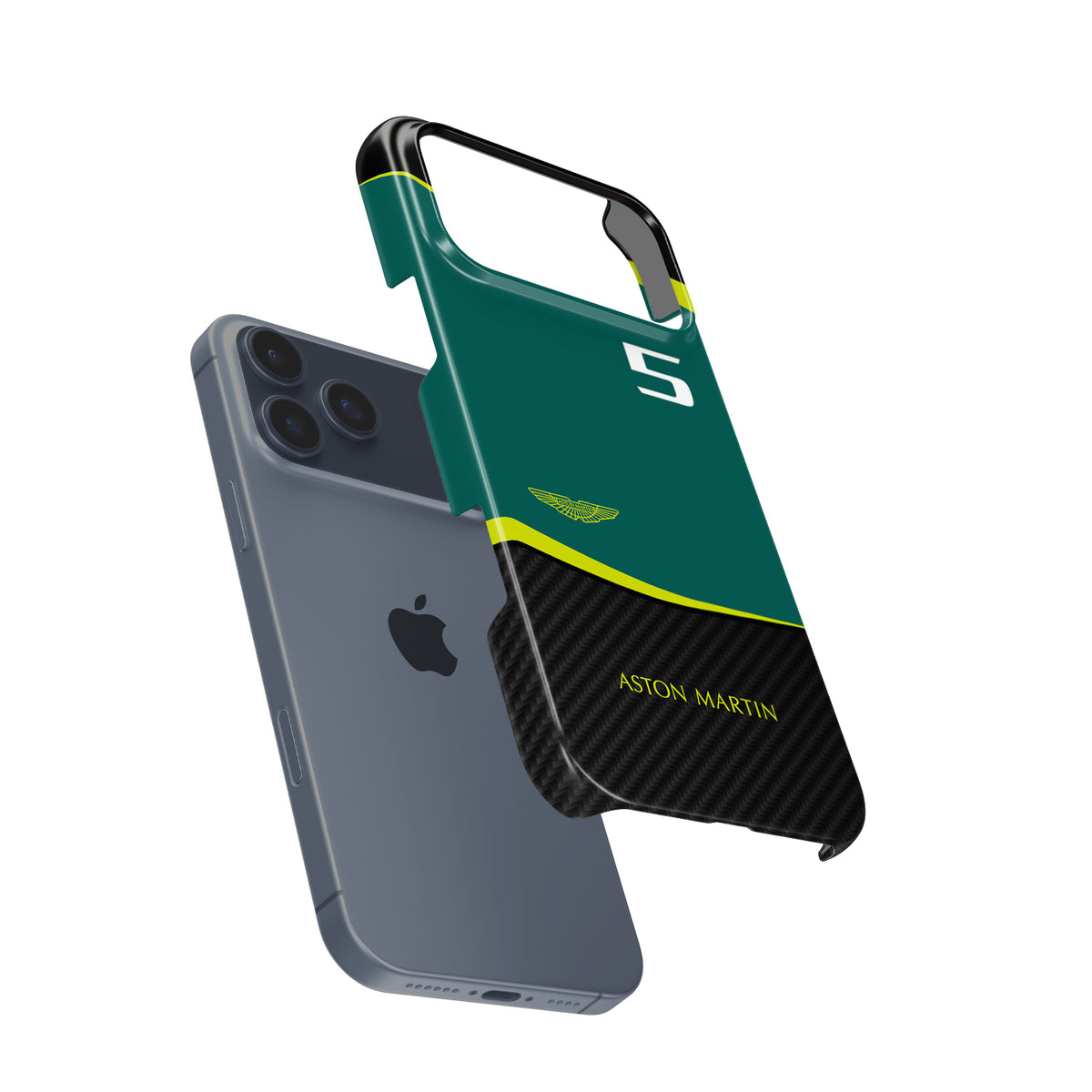 Aston Martin AMR22 Sebastian Vettel Livery Formula 1 racing iPhone case view 3
