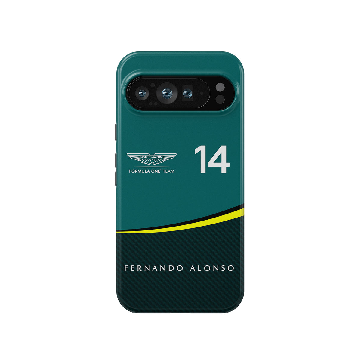 Aston Martin Alonso Livery Case - Multi-Device Compatibility