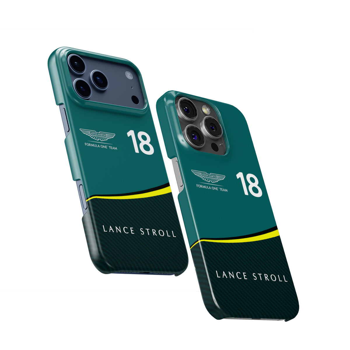Lance Stroll Aston Martin AMR24 Formula 1 racing iPhone case view 2