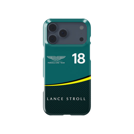 Lance Stroll Aston Martin AMR24 Formula 1 racing iPhone case view 1