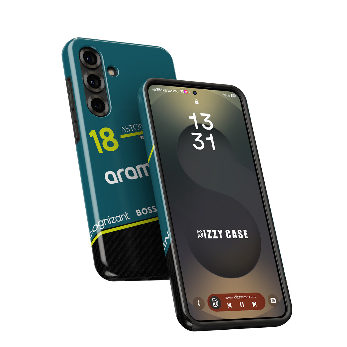 Aston Martin AMR25 Lance Stroll Phone Case – LS18 Edition (For Samsung Galaxy)