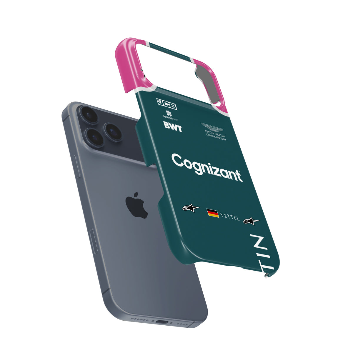 Aston Martin Sebastian Vettel F1 Formula 1 racing iPhone case view 3