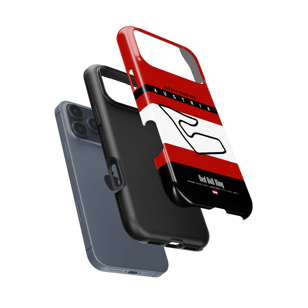 Austria GP iPhone Case – Red Bull Ring Track Map Design