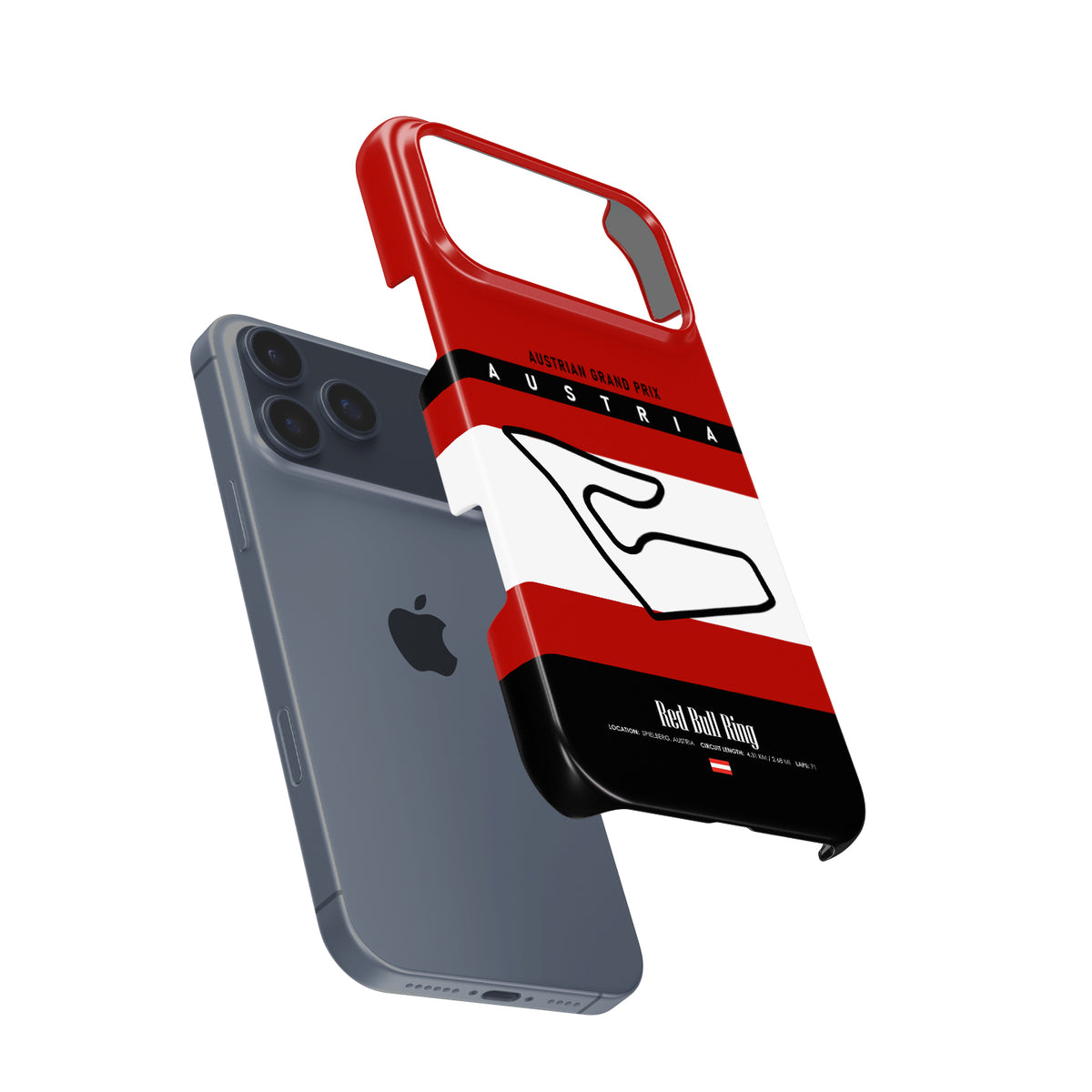 Austria GP iPhone Case – Red Bull Ring Track Map Design