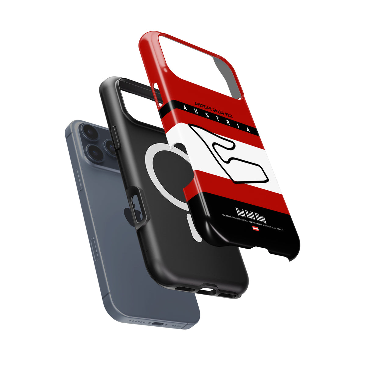 Austria GP iPhone Case – Red Bull Ring Track Map Design