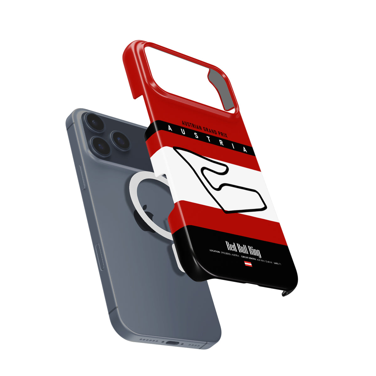 Austria GP iPhone Case – Red Bull Ring Track Map Design
