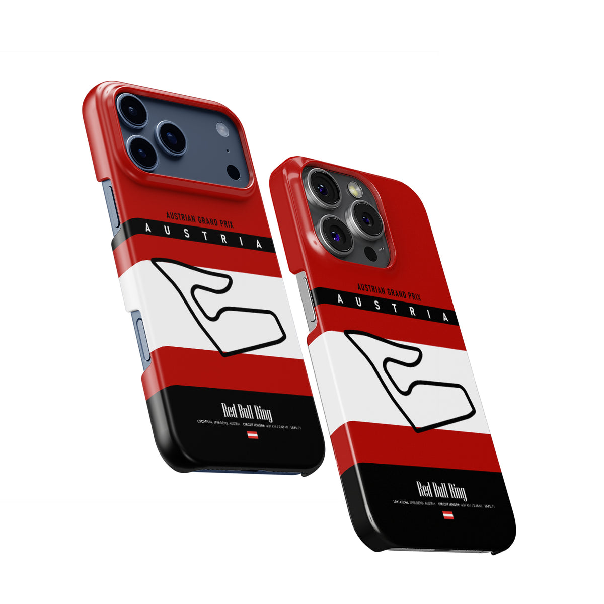 Austria GP iPhone Case – Red Bull Ring Track Map Design