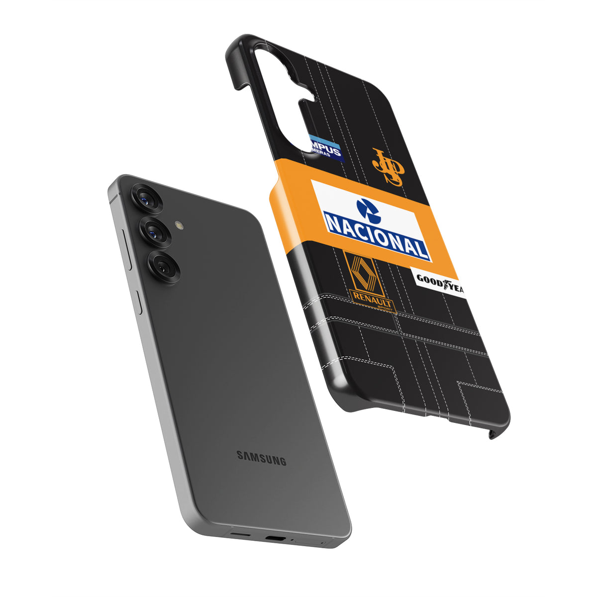 Ayrton Senna 1985 Lotus F1 Samsung Case - Snap & Tough Variants