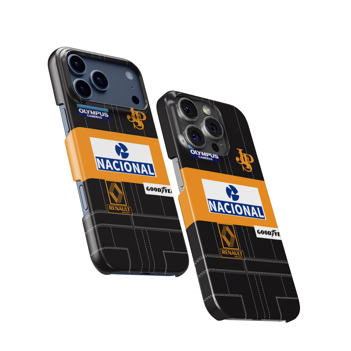 Ayrton Senna 1985 Lotus Racing Overall Formula 1 racing iPhone case view 2