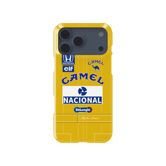 Ayrton Senna Lotus 99T 1987 Livery Formula 1 racing iPhone case view 1