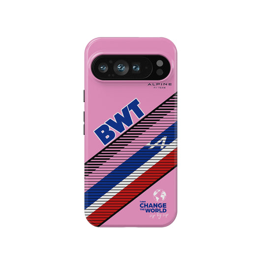 BWT Alpine F1 Team Pink Livery Case – For Google, OnePlus, Huawei, Xiaomi
