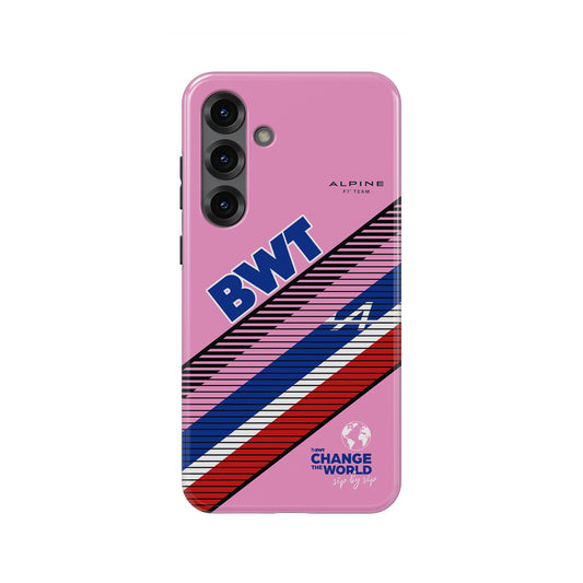 Alpine F1 Legacy Pink Livery Case for Samsung Models