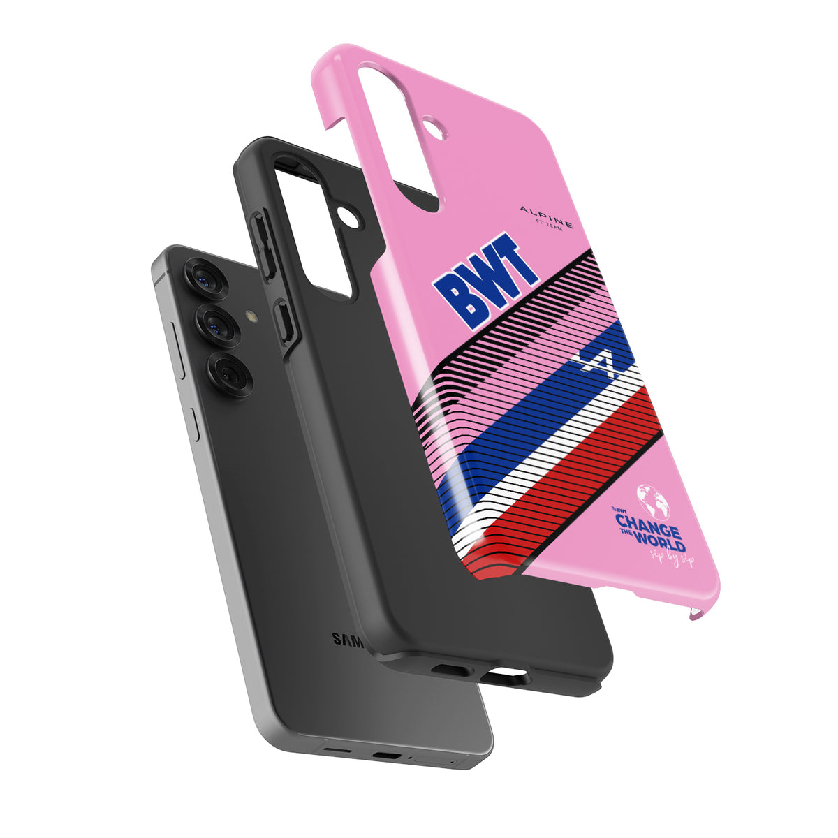 Alpine F1 Legacy Pink Livery Case for Samsung Models