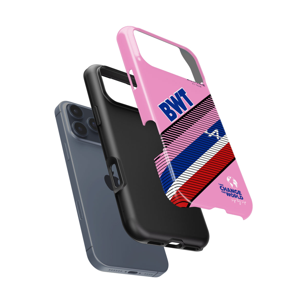 BWT Alpine F1 Team Pink Livery Case – For Google, OnePlus, Huawei, Xiaomi