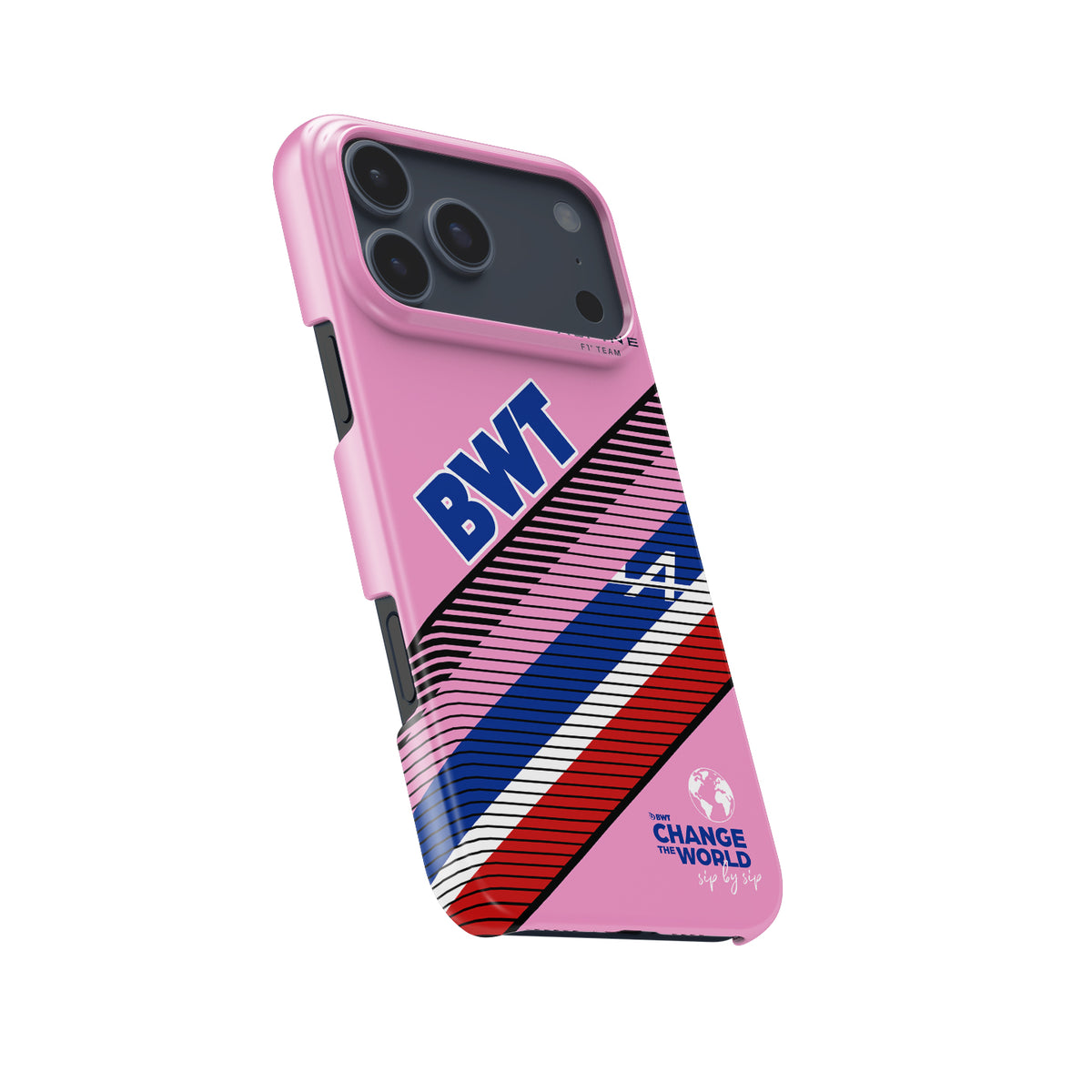 BWT Alpine F1 Team Pink Livery Formula 1 racing iPhone case view 5