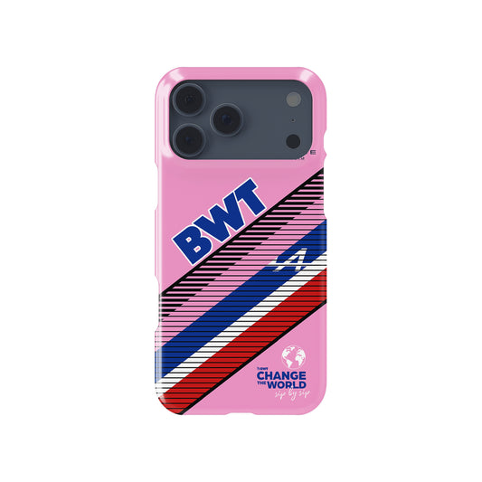 BWT Alpine F1 Team Pink Livery Formula 1 racing iPhone case view 1