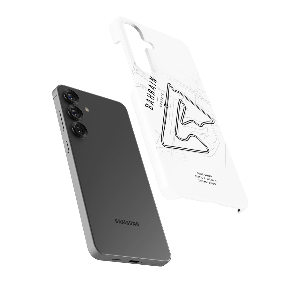 Sleek Snap Case with Bahrain GP Map for Samsung Galaxy