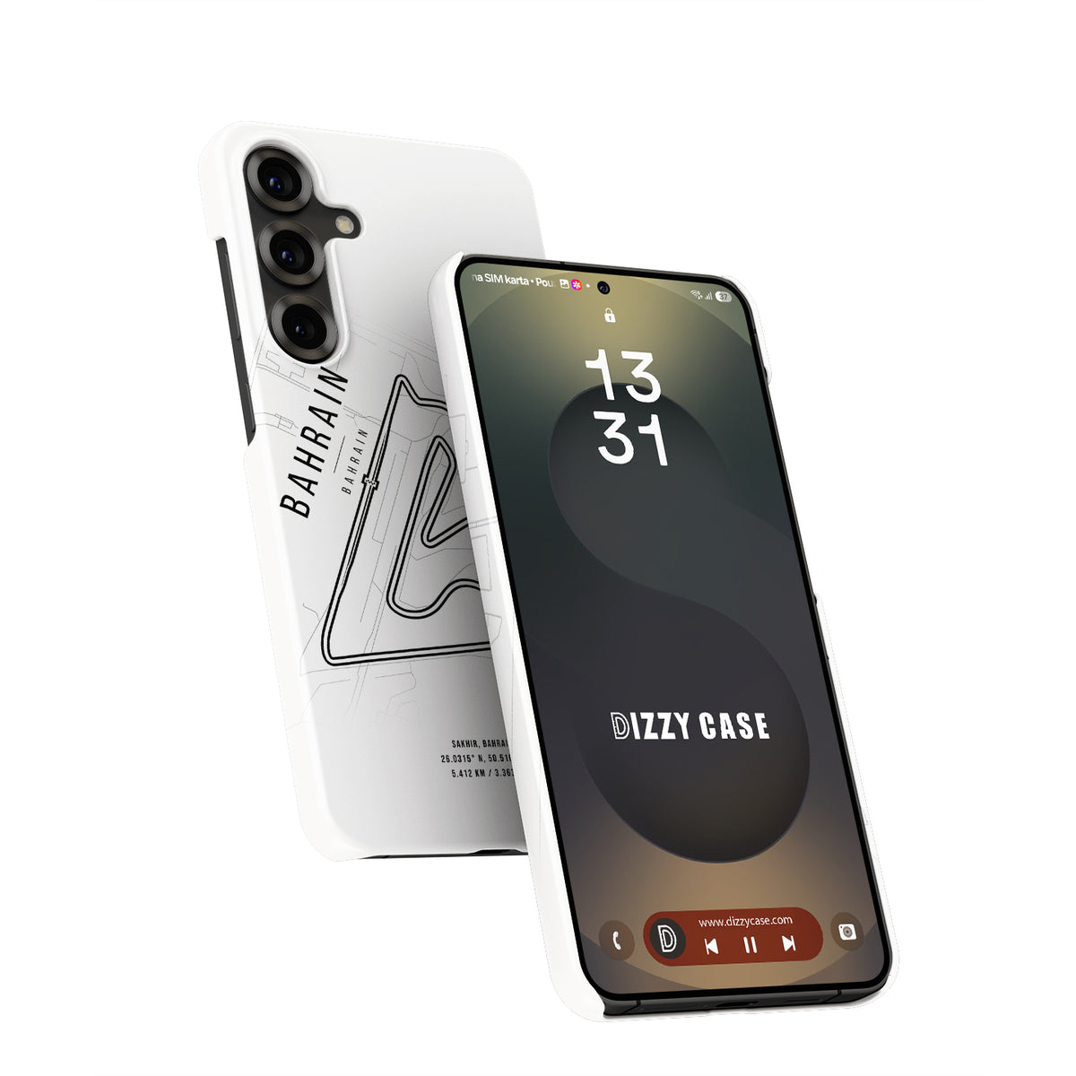 Sleek Snap Case with Bahrain GP Map for Samsung Galaxy