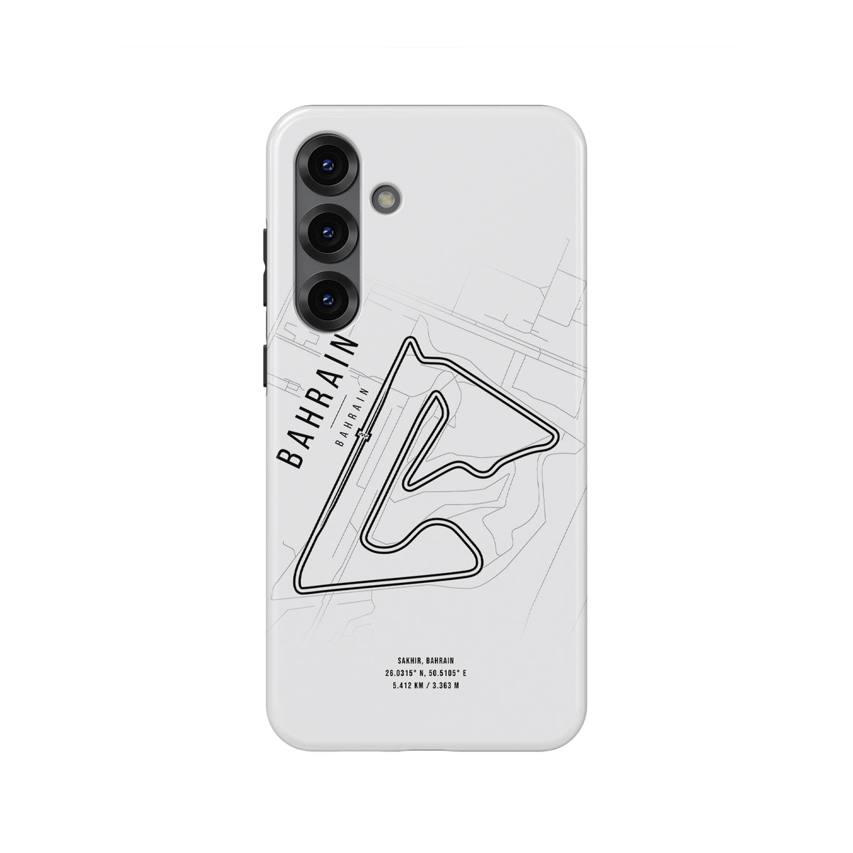 Sleek Snap Case with Bahrain GP Map for Samsung Galaxy