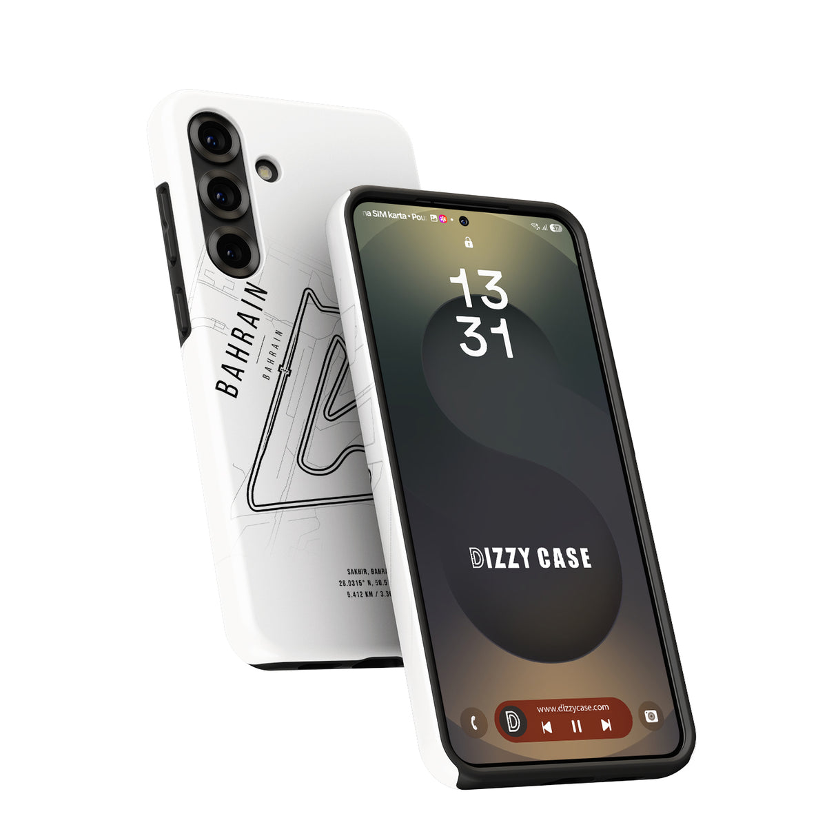 Sleek Snap Case with Bahrain GP Map for Samsung Galaxy