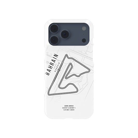 Bahrain Formula 1 Map Snap Formula 1 racing iPhone case view 1
