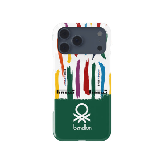 Benetton B186 BMW Mexico Grand Prix Formula 1 racing iPhone case view 1