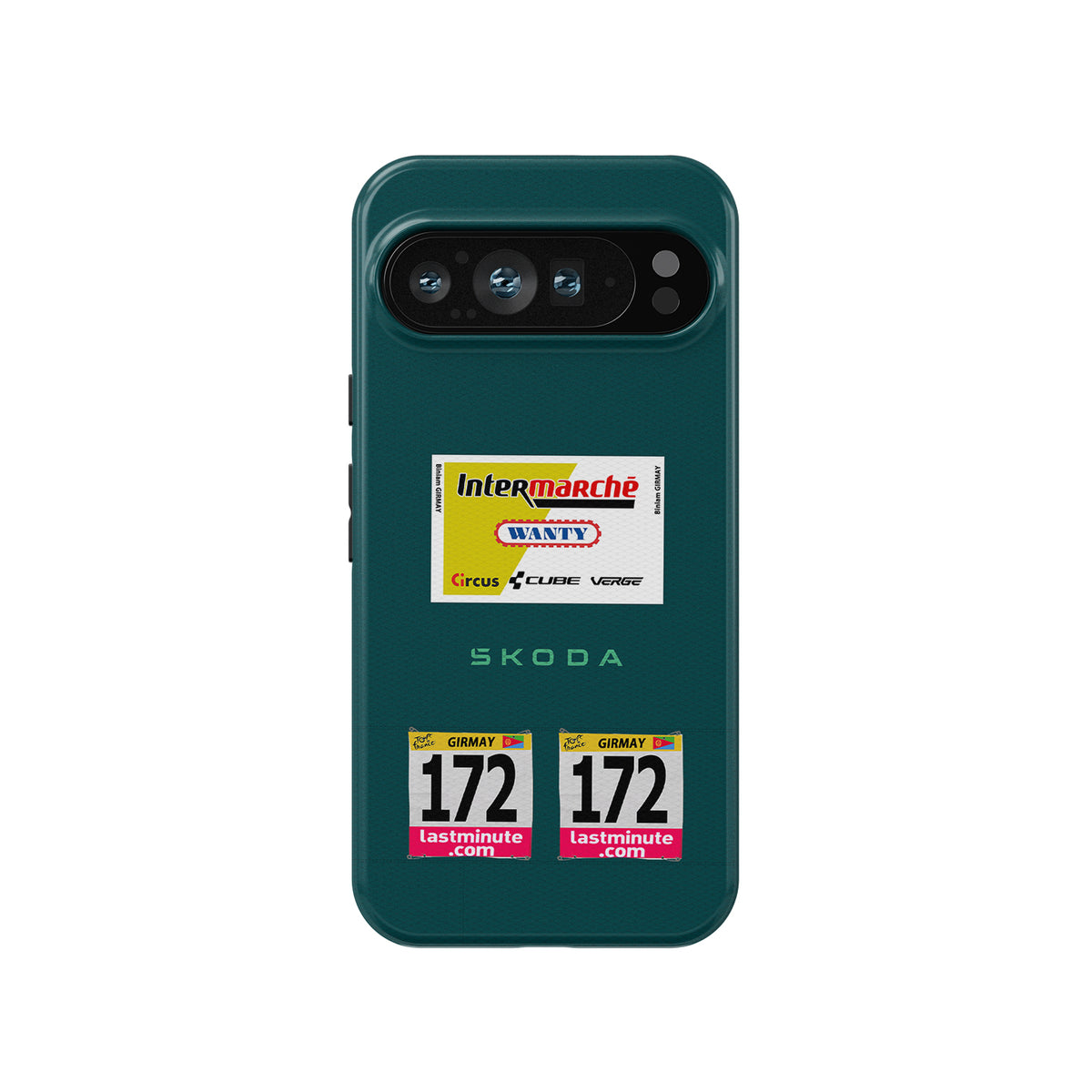 Sprint to the Finish with the Biniam Girmay Green Jersey Phone Case