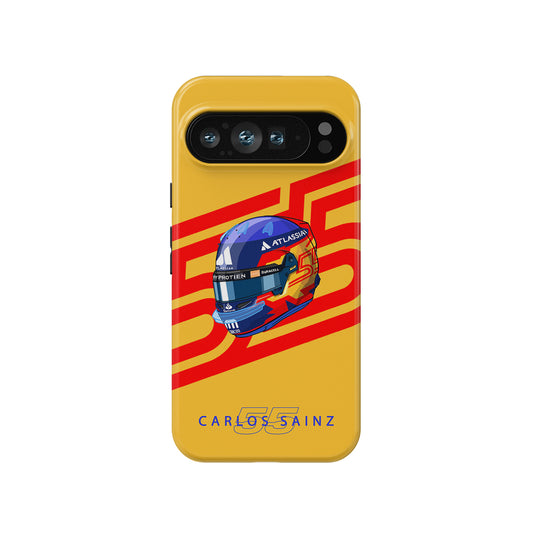 Carlos Sainz 2025 Helmet Tribute Phone Case – Multi-Device Edition (Google, Xiaomi, OnePlus, Huawei)