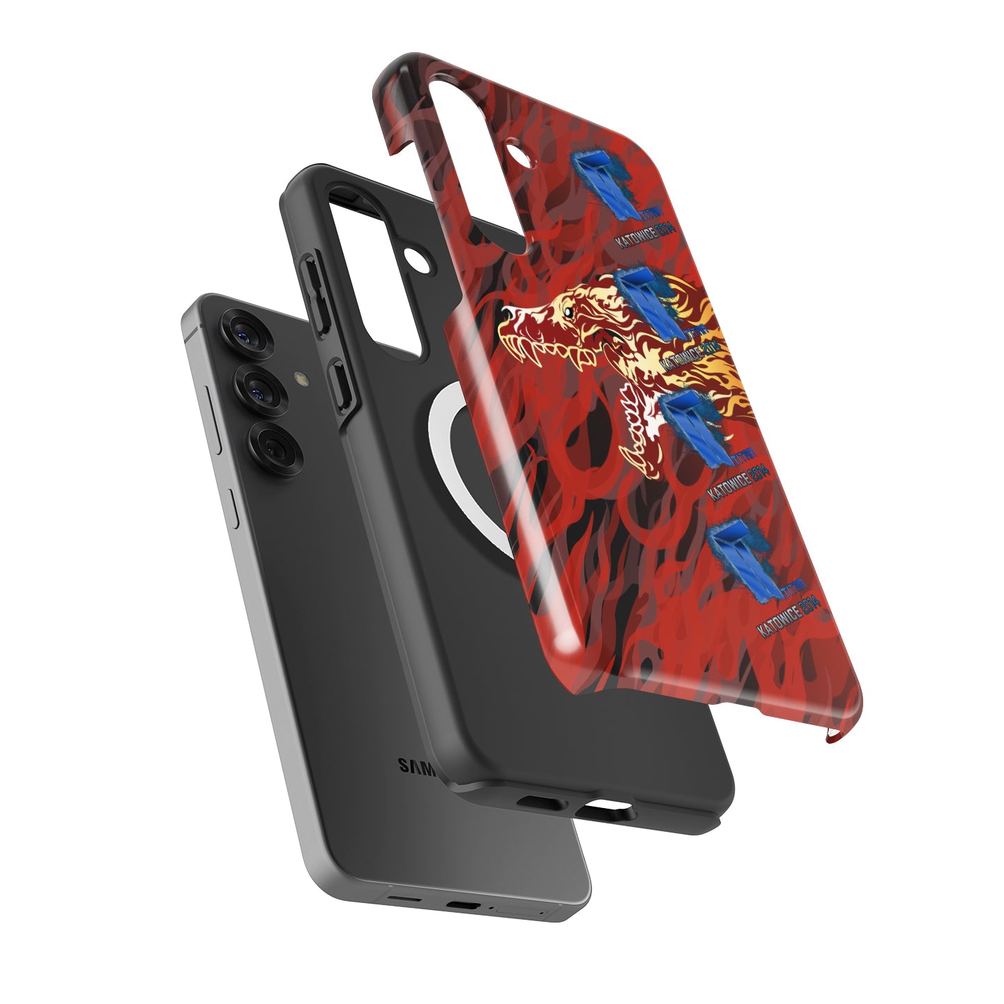 CS2 M4A4 Howl with Titan Holo Sticker Phone Case – Katowice 2014 Edition (For Samsung Galaxy)