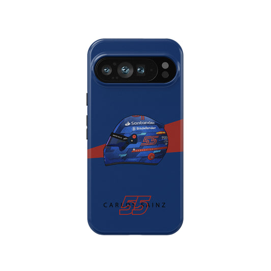 Carlos Sainz Miami 2024 F1 Helmet Case – For Google, OnePlus, Huawei, Xiaomi