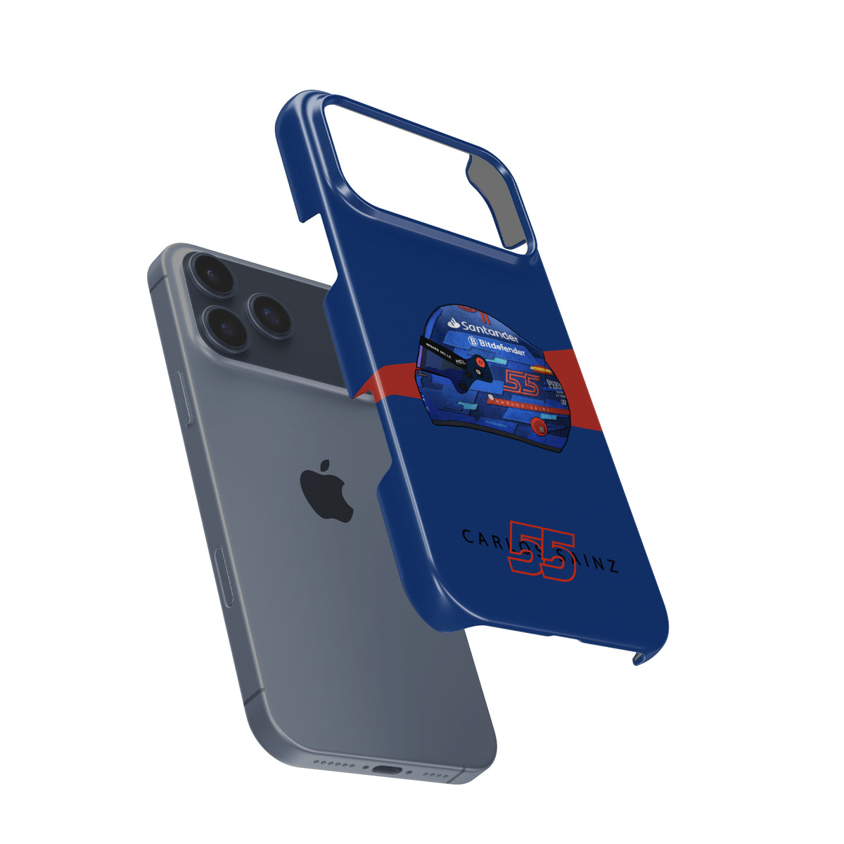 Carlos Sainz 2024 Miami Grand Prix Helmet iPhone Case – F1 Fan Edition