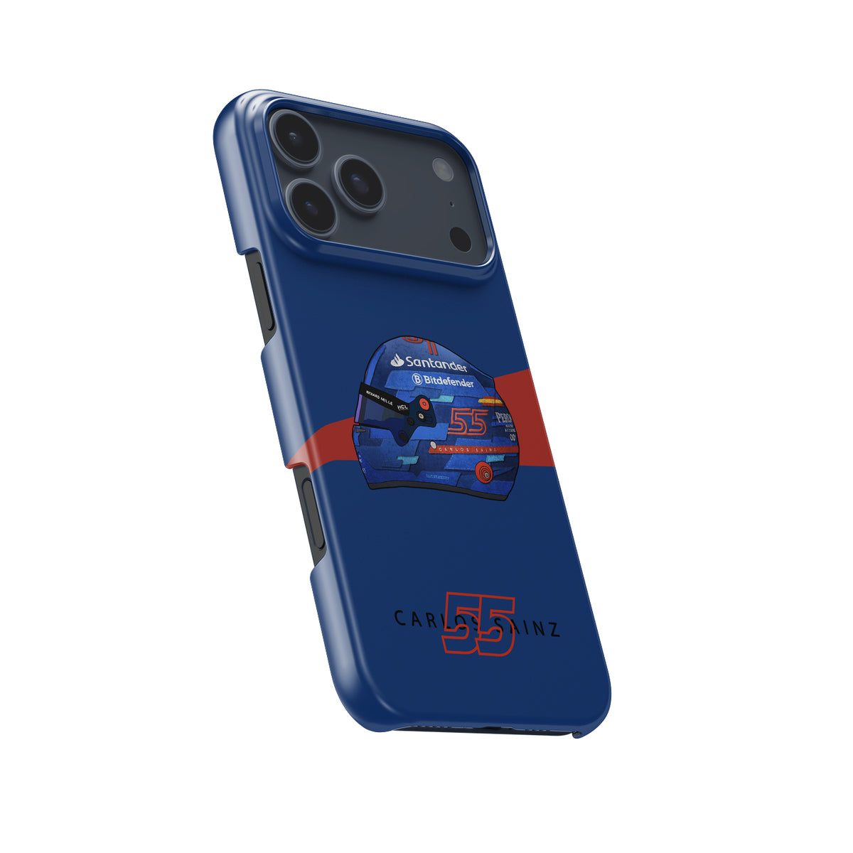 Carlos Sainz 2024 Miami Grand Prix Helmet iPhone Case – F1 Fan Edition