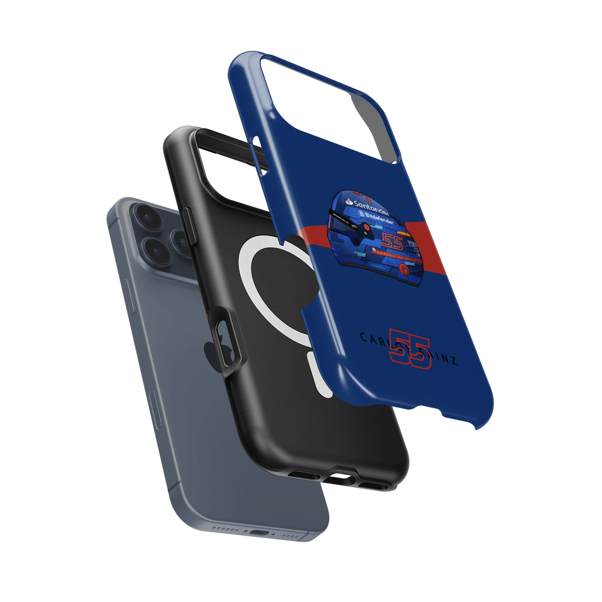 Carlos Sainz Miami 2024 F1 Helmet Case – For Google, OnePlus, Huawei, Xiaomi