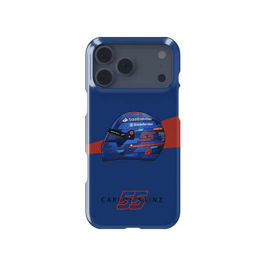 Carlos Sainz 2024 Miami Grand Prix Helmet – F1 Fan Edition Formula 1 racing iPhone case view 1