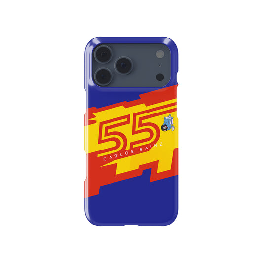 Carlos Sainz 2025 Williams Helmet Edition – Spanish Spirit Design Formula 1 racing iPhone case view 1